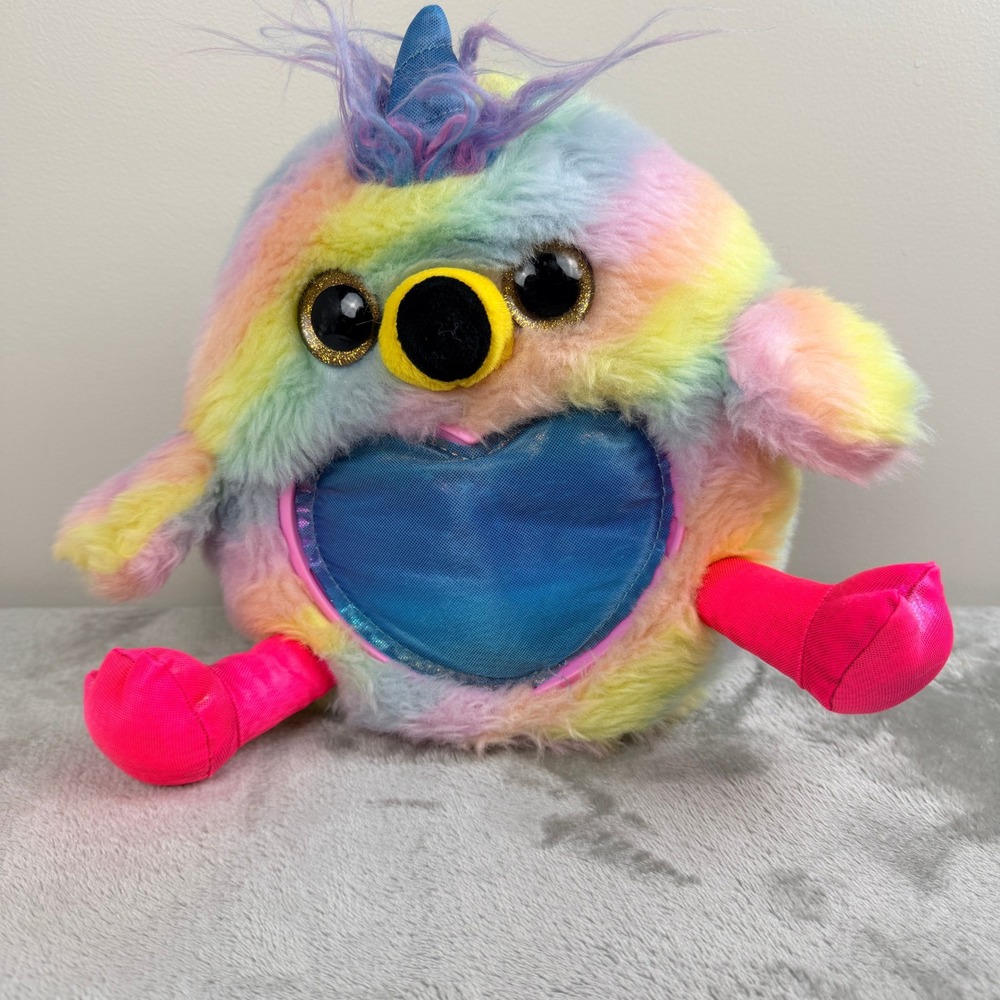 Zuru Rainbocorns Sparkle Heart Surprise Rainbow Bird Plush Sequin Heart 8 inch